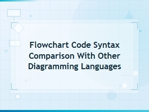 Flowchart Code Syntax Compared with Other Diagramming Languages